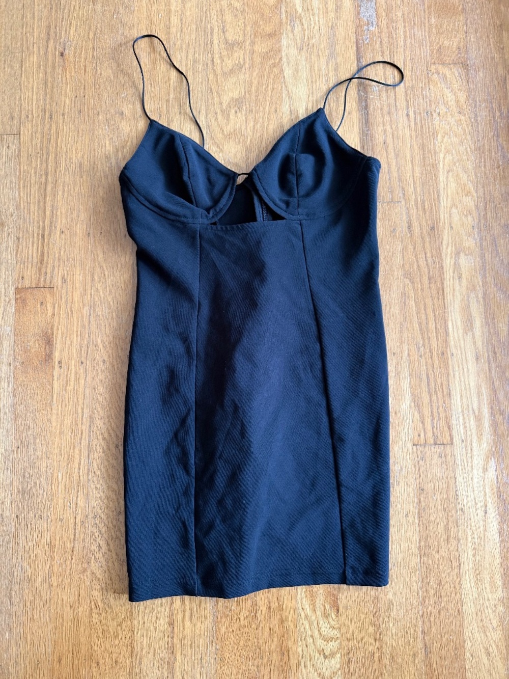 Topshop petite mini dress with cut out detail